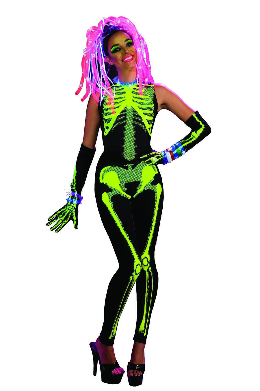 Rubies Costume Ravin Skelee Girl 3pc Adult Costume