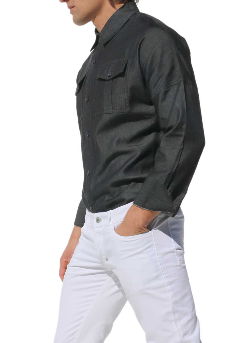 Rufskin Black Allen Button-Up