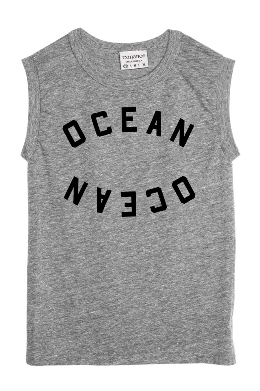 Rxmance Grey Ocean Muscle Tee
