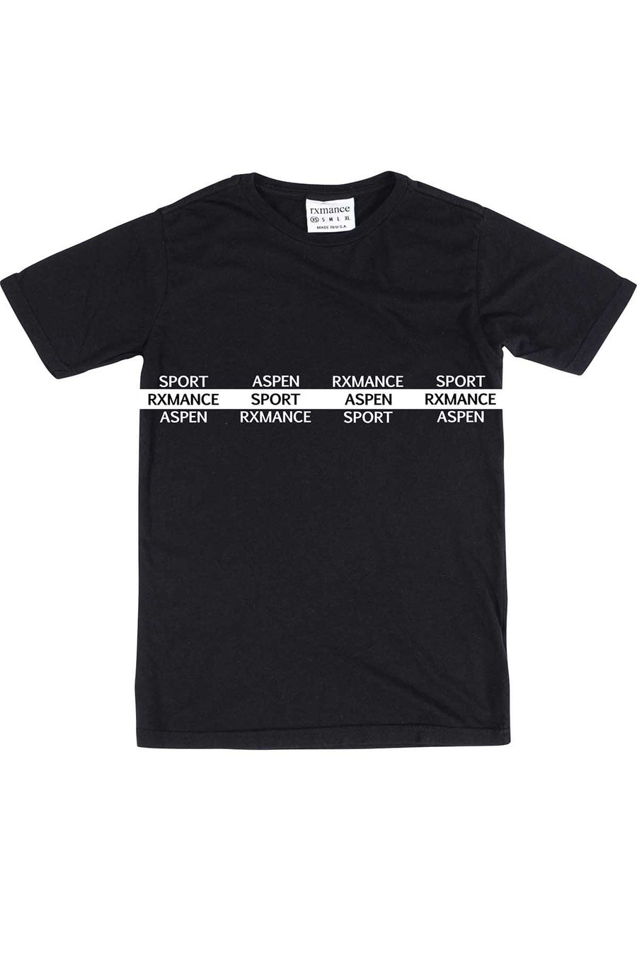 Rxmance Unisex Black Aspen Crew Tee