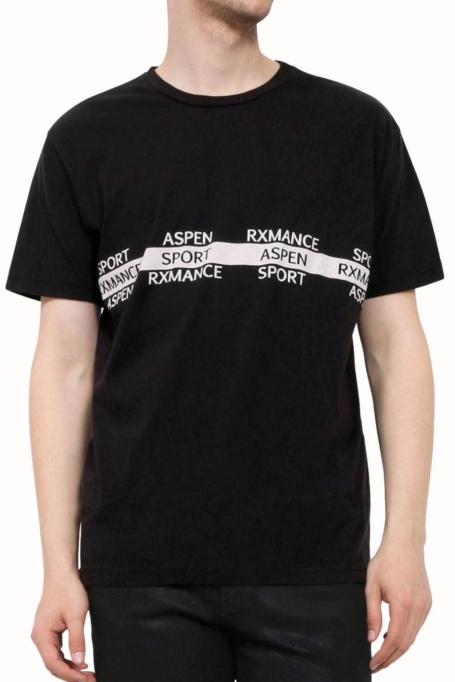 Rxmance Unisex Black Aspen Crew Tee