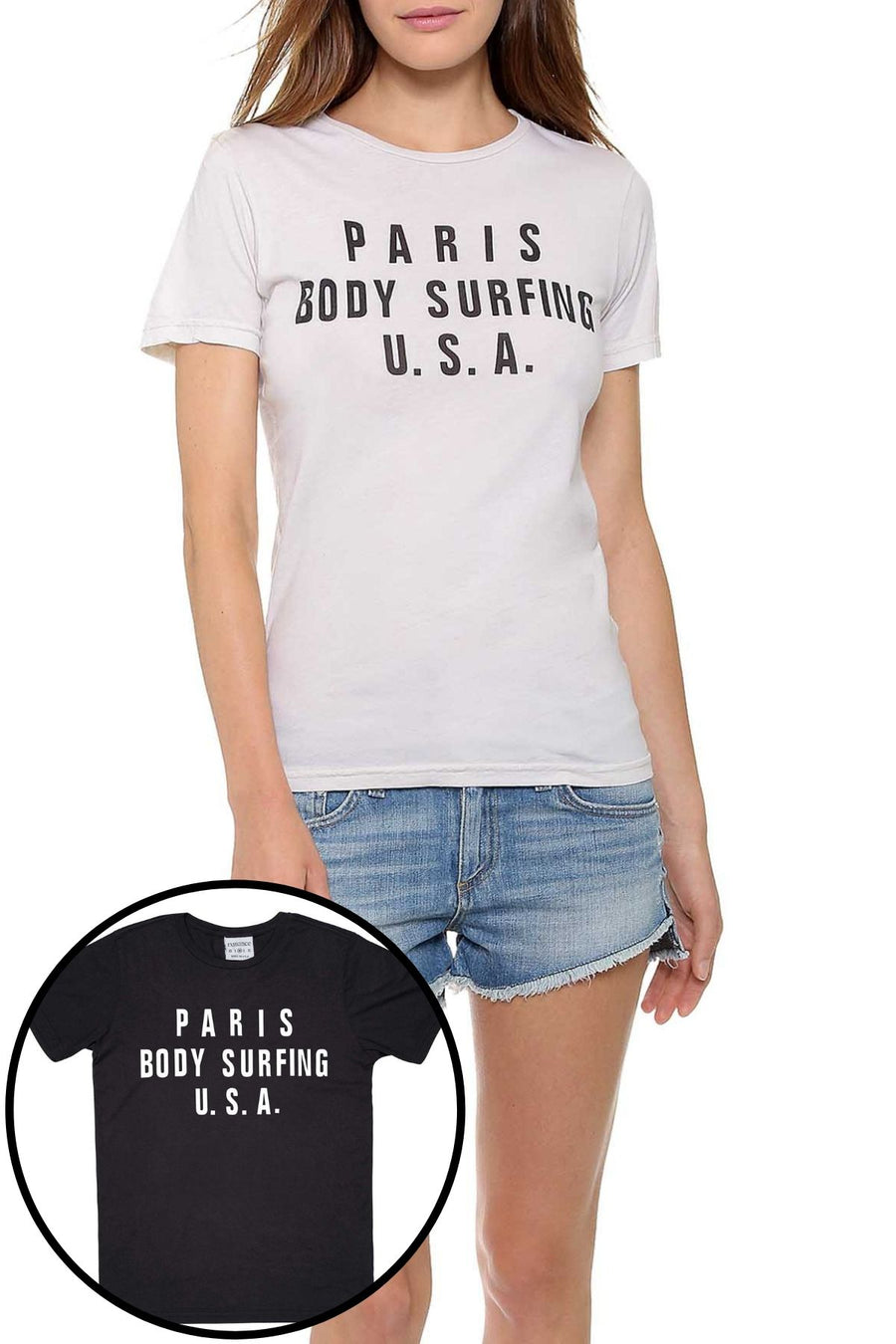 Rxmance Unisex Black 'Body Surfing' Tee