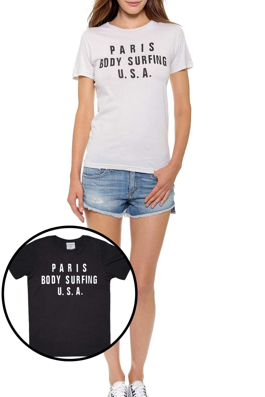 Rxmance Unisex Black 'Body Surfing' Tee
