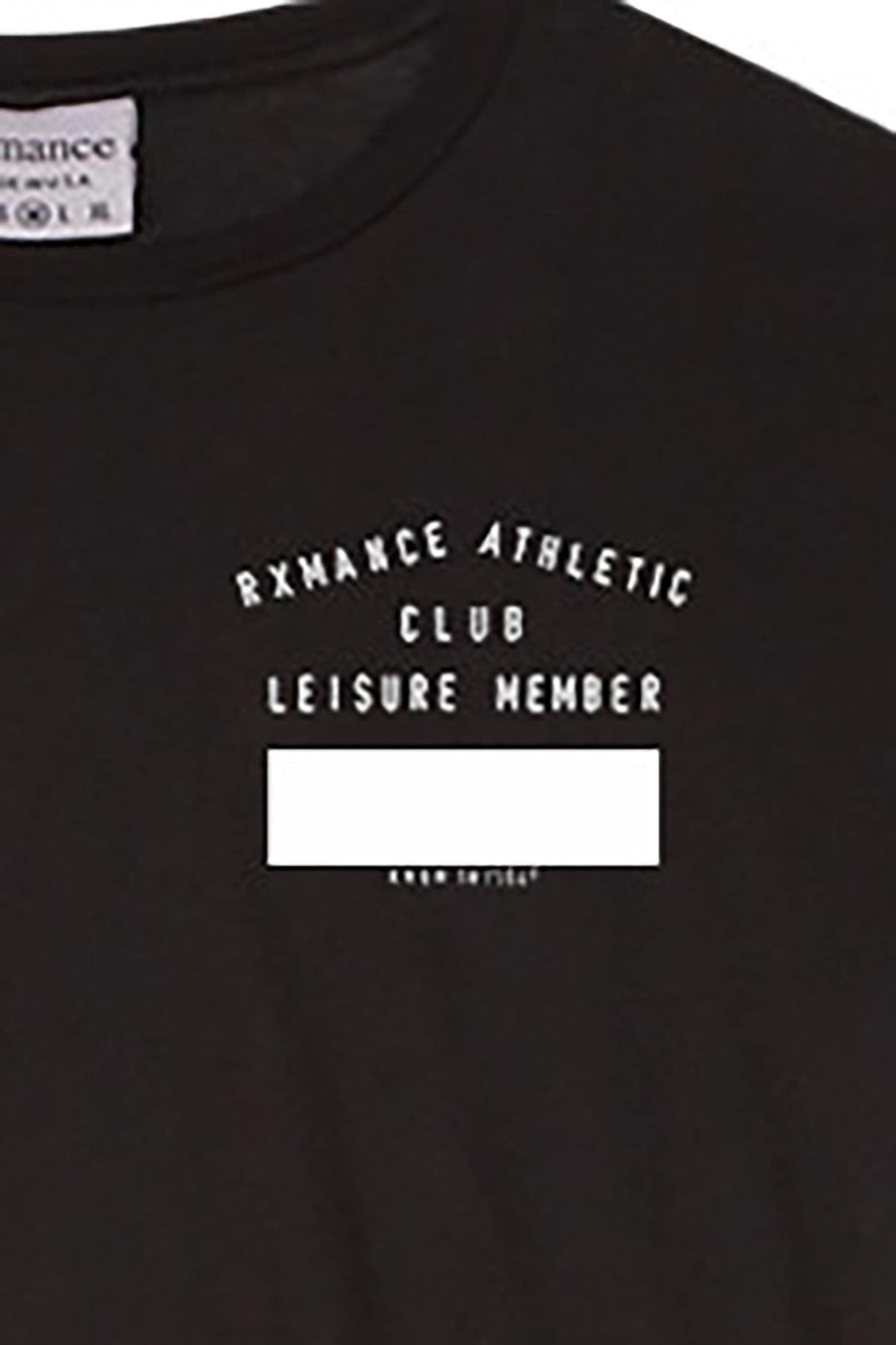Rxmance Unisex Black Club Crew Tee