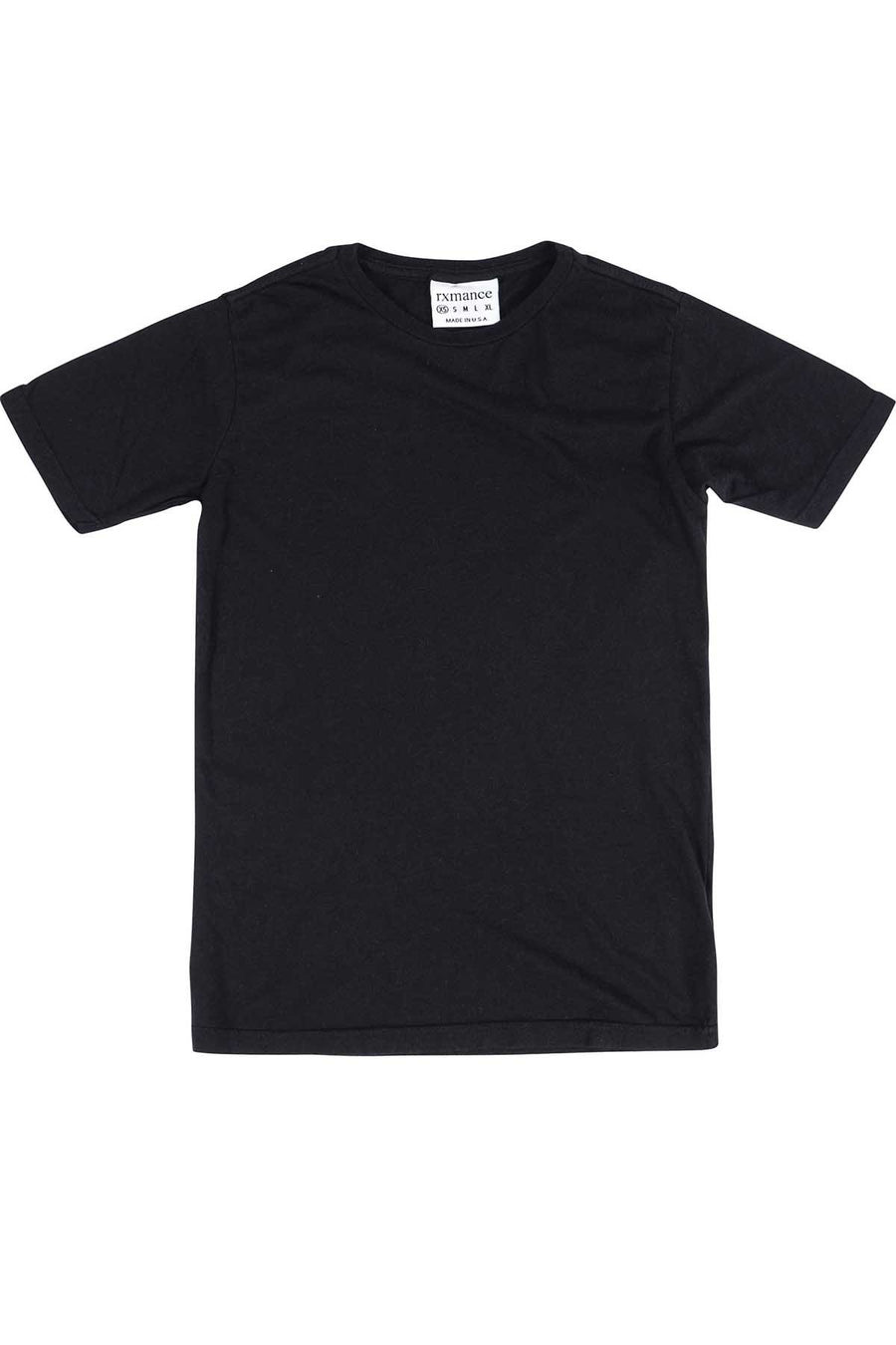 Rxmance Unisex Black Crew-Neck Tee