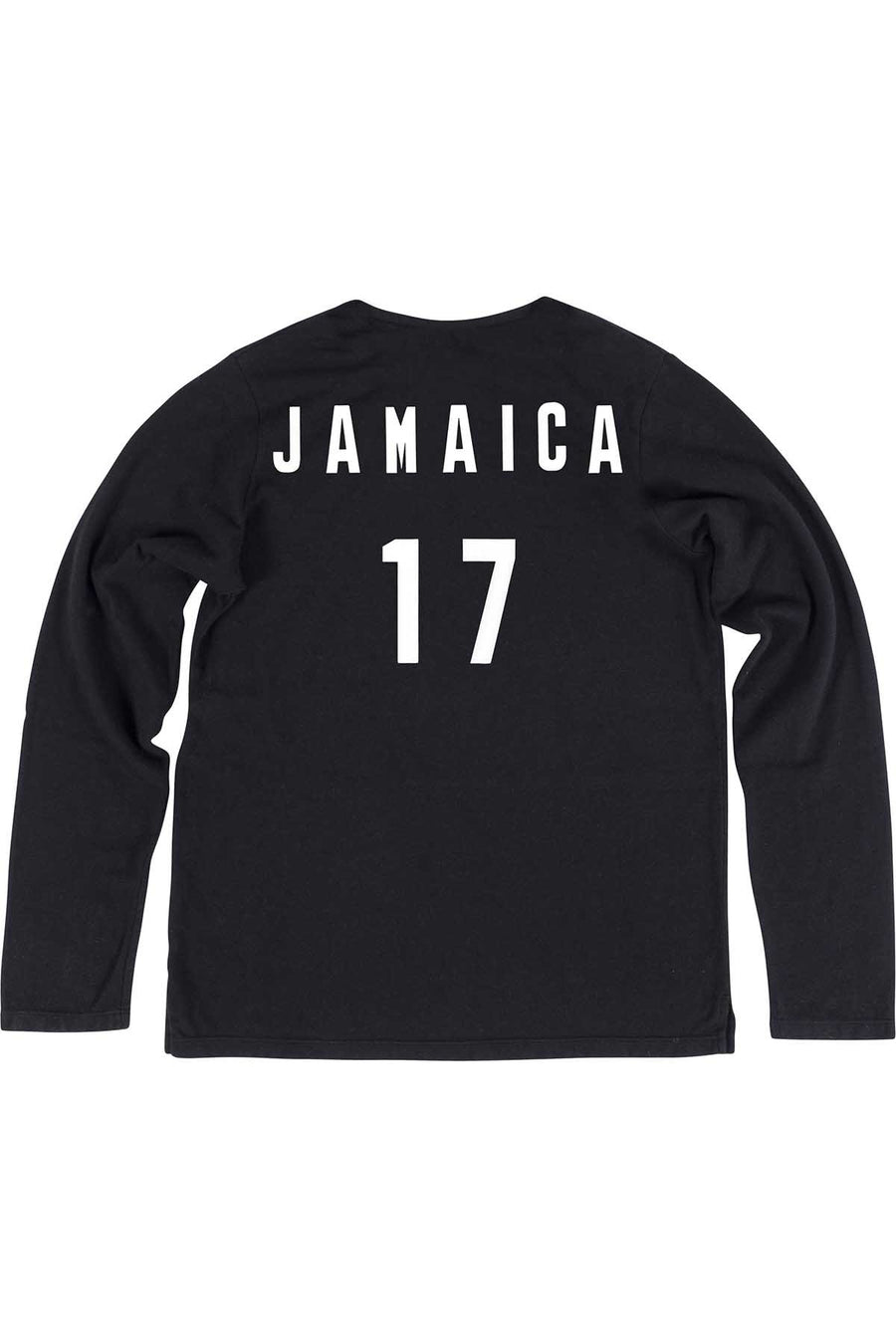 Rxmance Unisex Black Jamaica Loose-Knit Long-Sleeve Tee