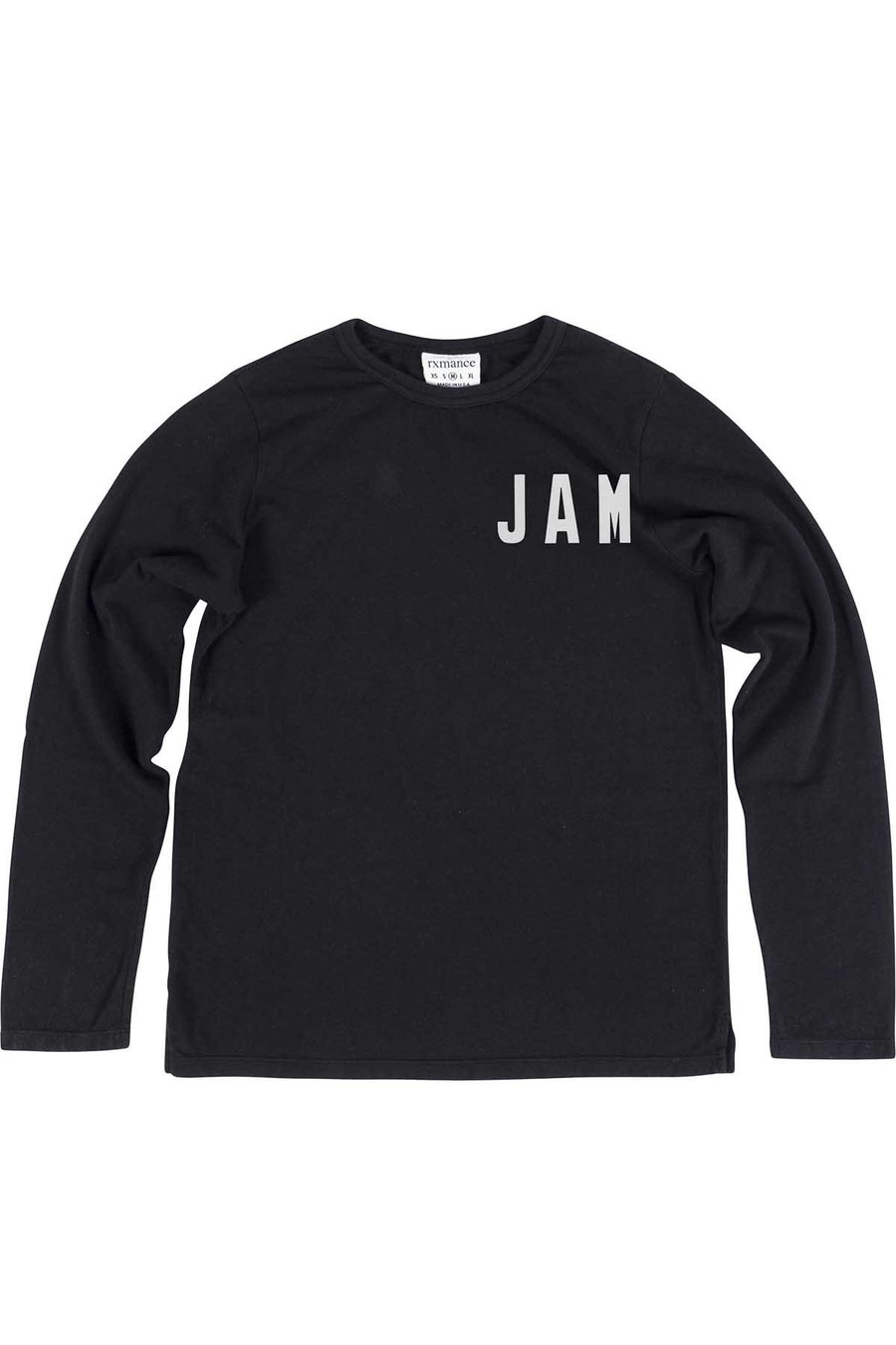 Rxmance Unisex Black Jamaica Loose-Knit Long-Sleeve Tee