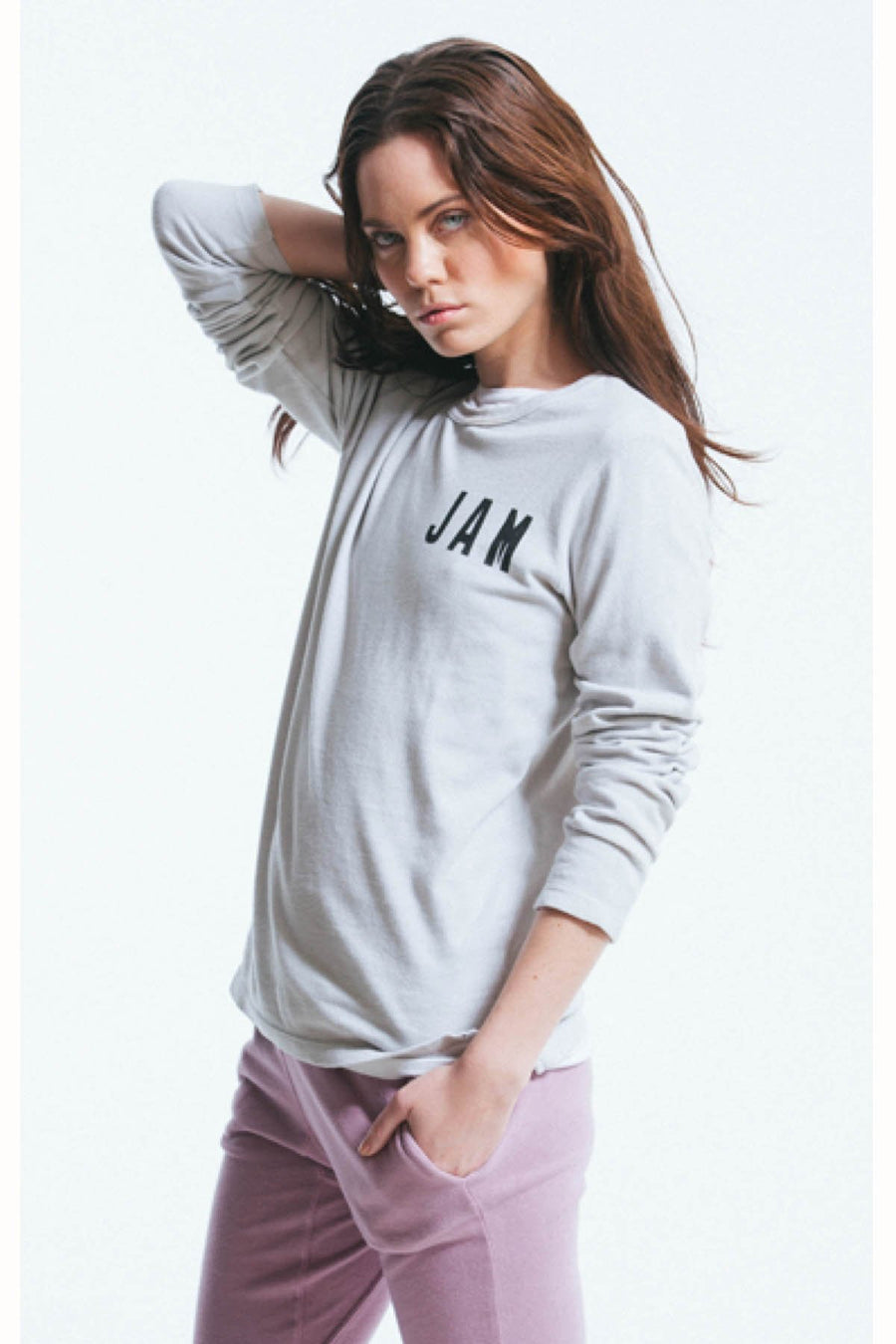 Rxmance Unisex Black Jamaica Loose-Knit Long-Sleeve Tee