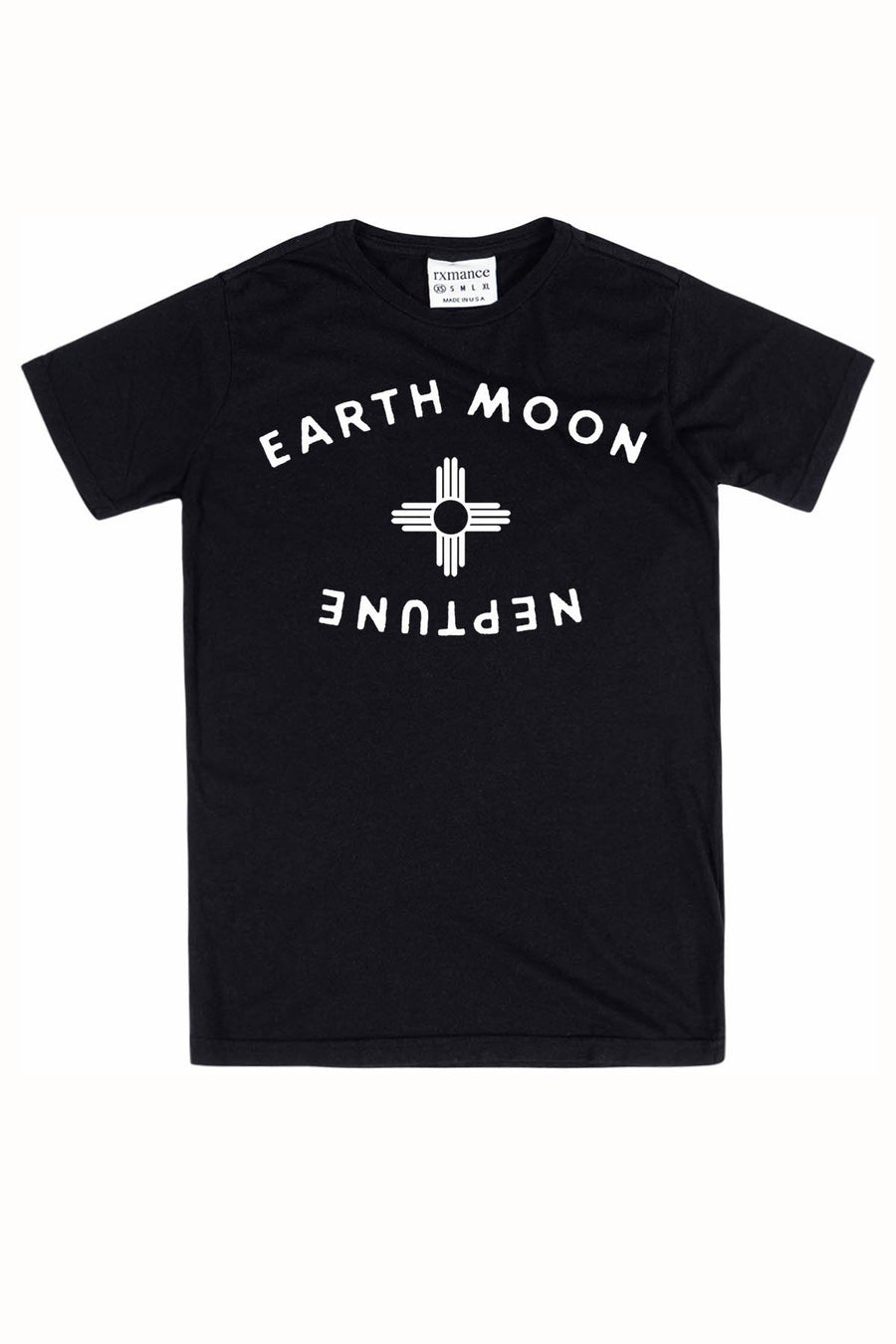 Rxmance Unisex Black 'Neptune' Tee