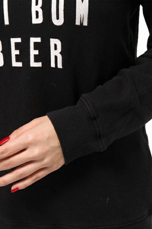 Rxmance Unisex Black 'Ski Bum' Sweatshirt