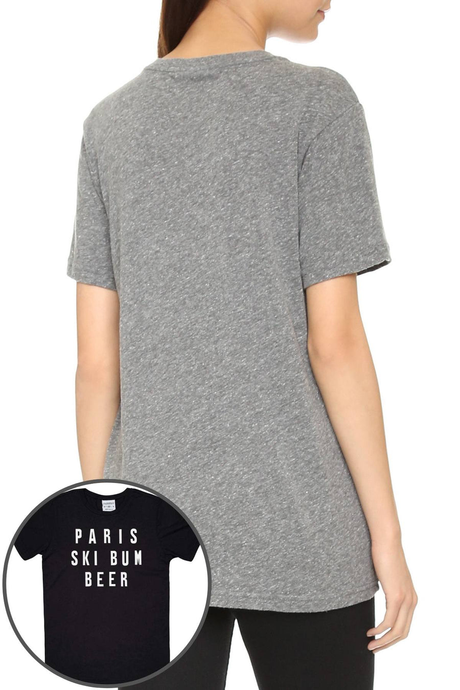 Rxmance Unisex Black 'Ski Bum' Tee