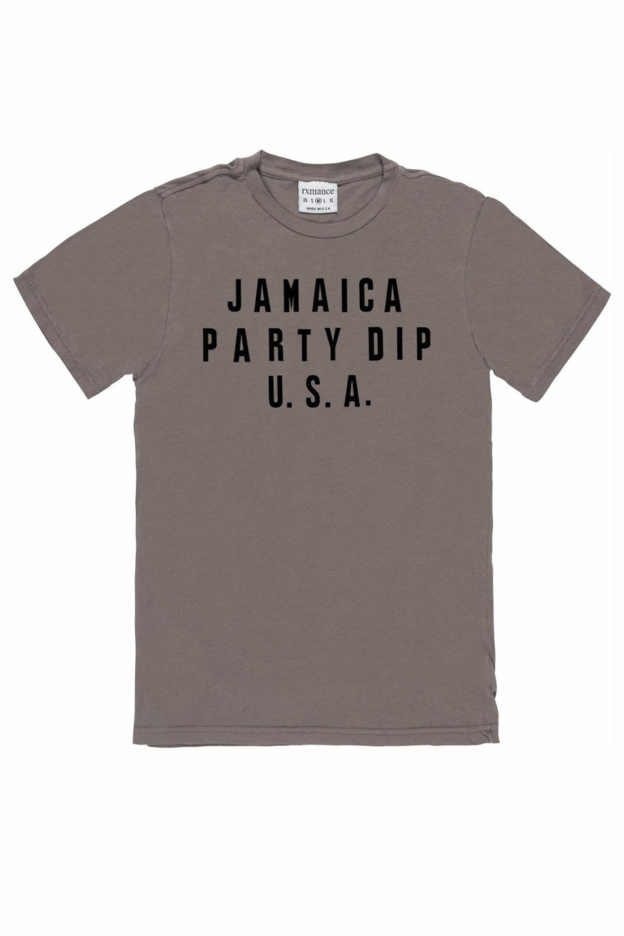 Rxmance Unisex Dark Grey 'Party Dip' Tee