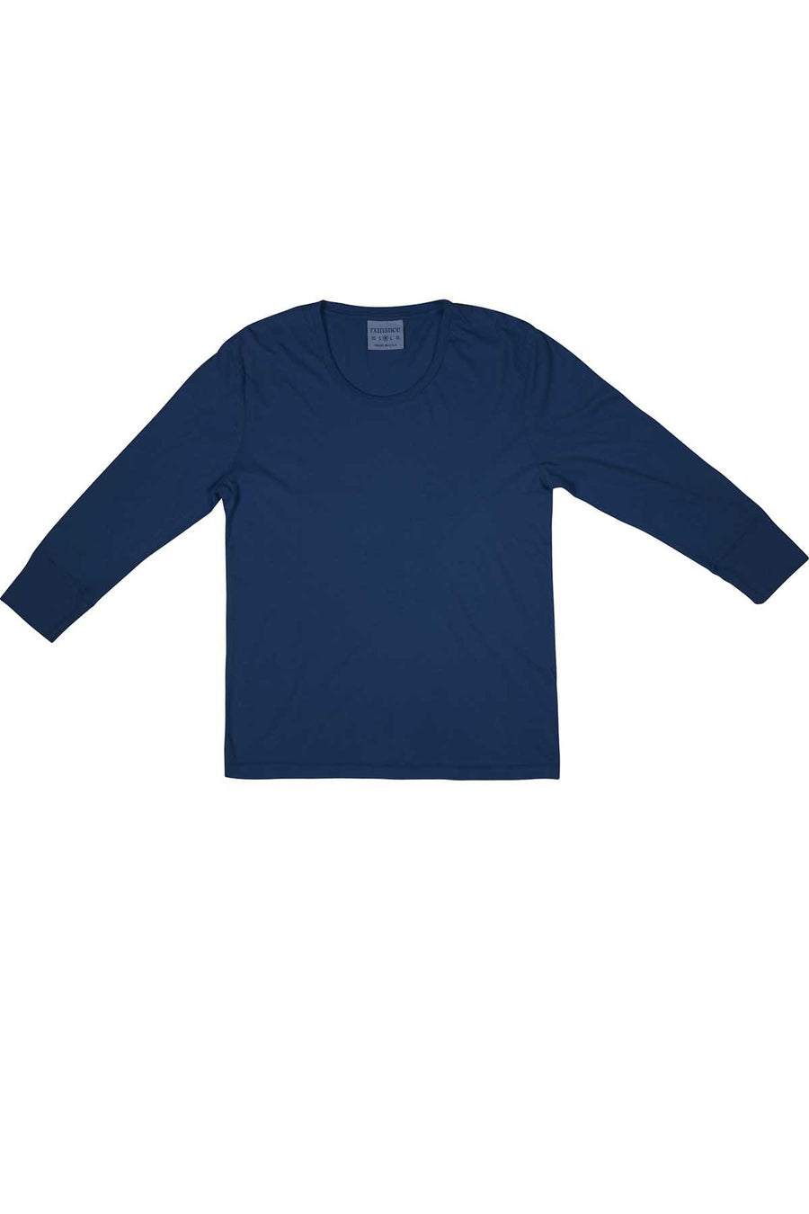 Rxmance Unisex Denim-Blue 3/4-Sleeve Lounge Tee