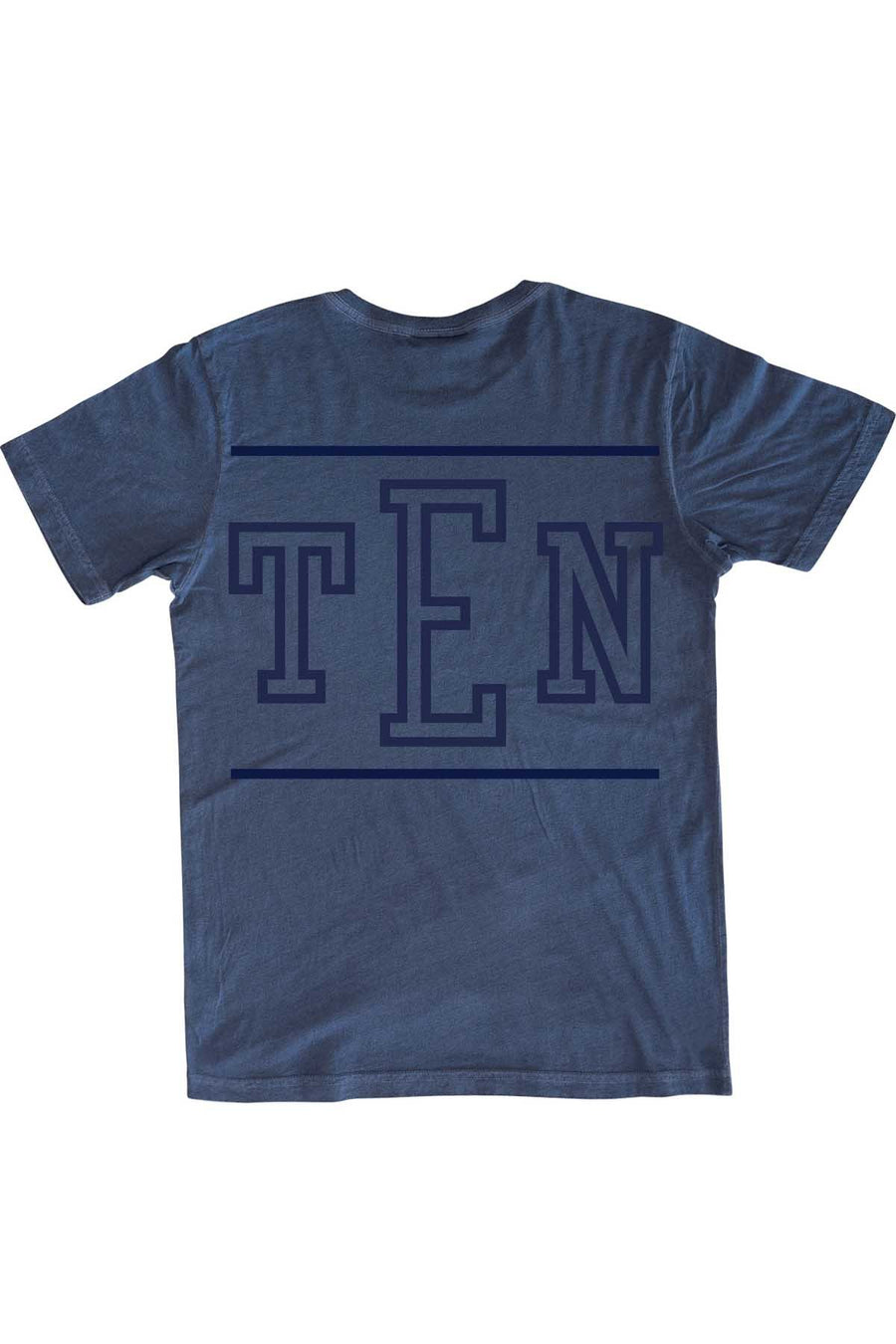 Rxmance Unisex Denim Blue Front/Back 'RXM Ten' Tee