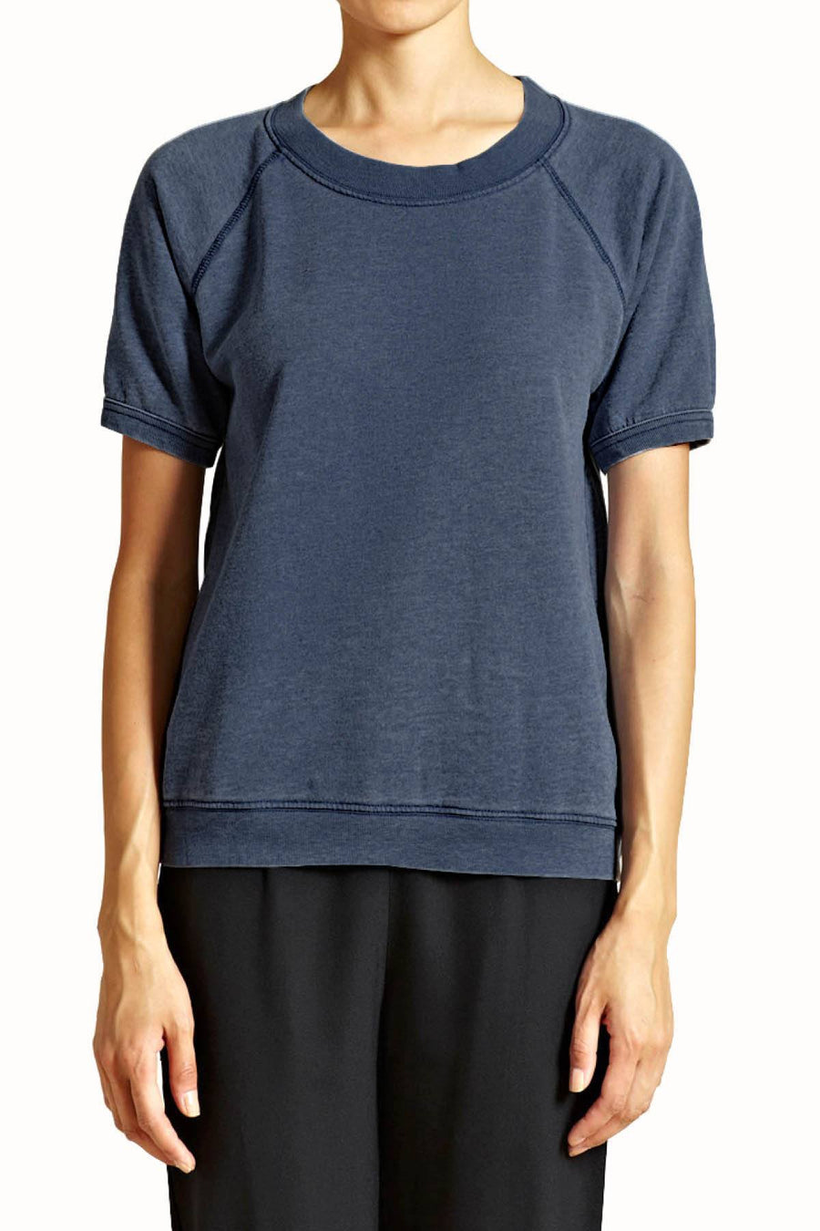 Rxmance Unisex Denim-Blue S/S Sweatshirt