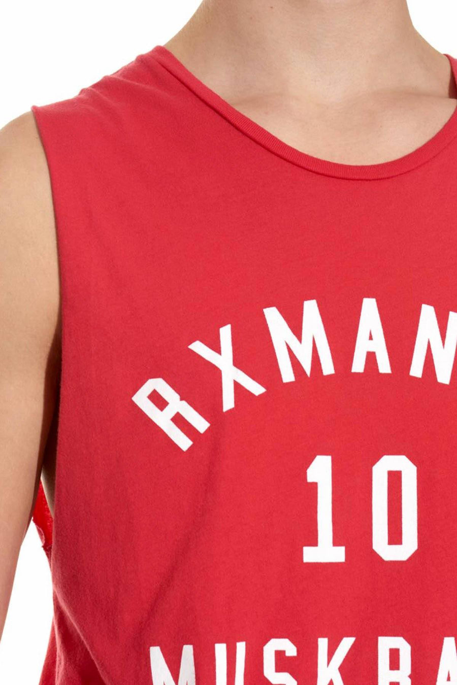 Rxmance Unisex Fire Red Muskrats Muscle Tee