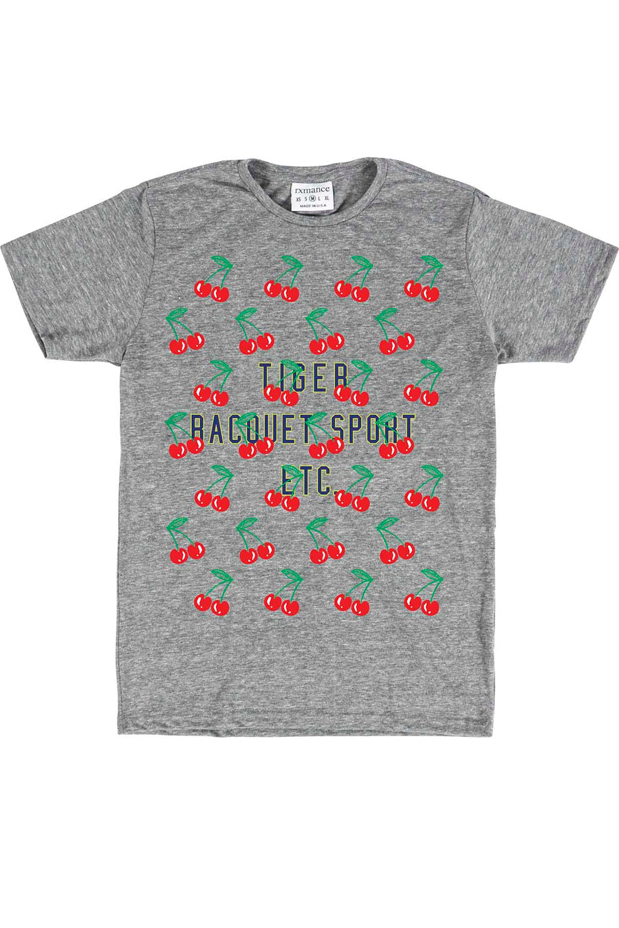 Rxmance Unisex Grey Cherries Crew Tee