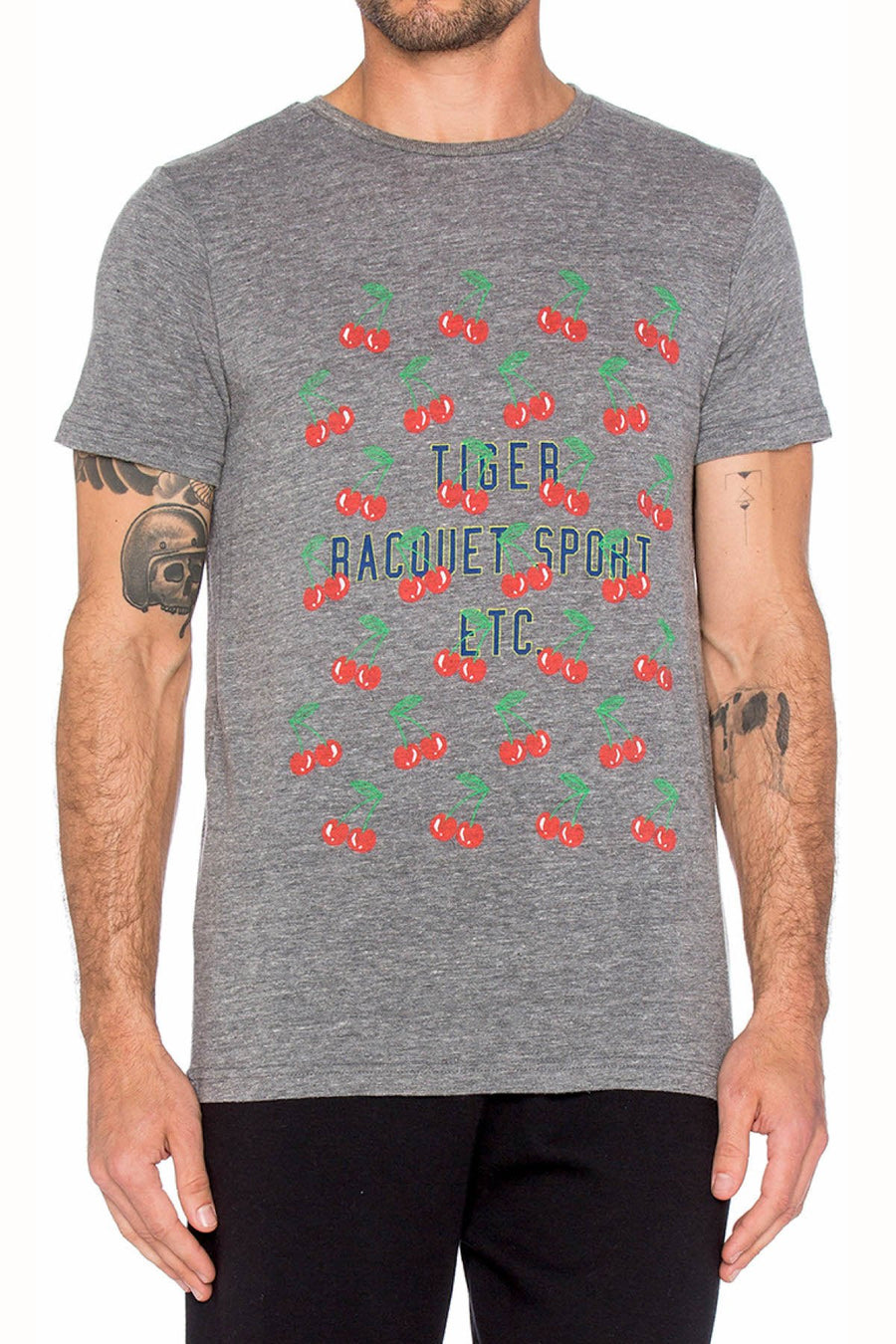 Rxmance Unisex Grey Cherries Crew Tee