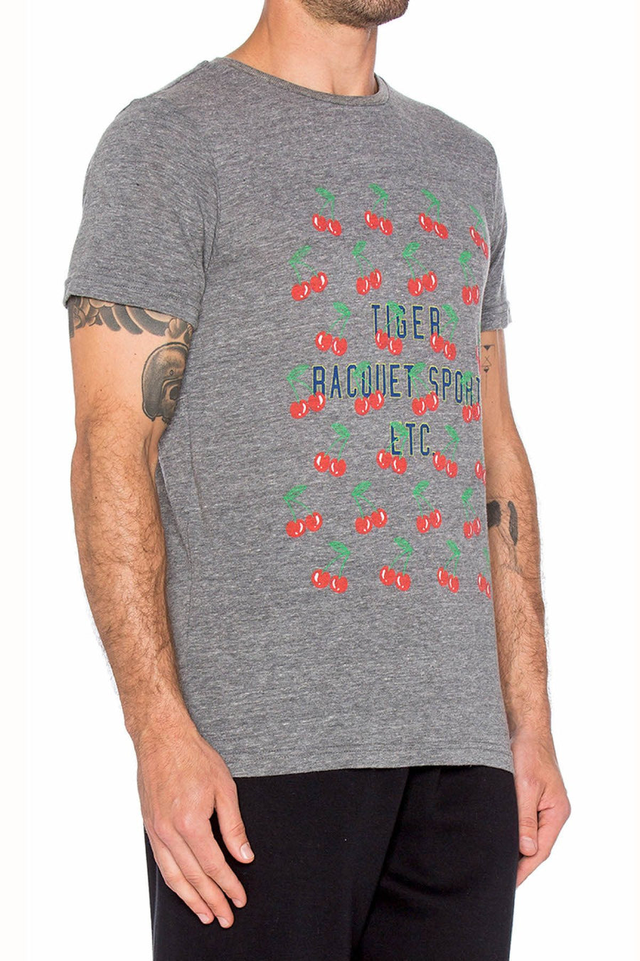 Rxmance Unisex Grey Cherries Crew Tee