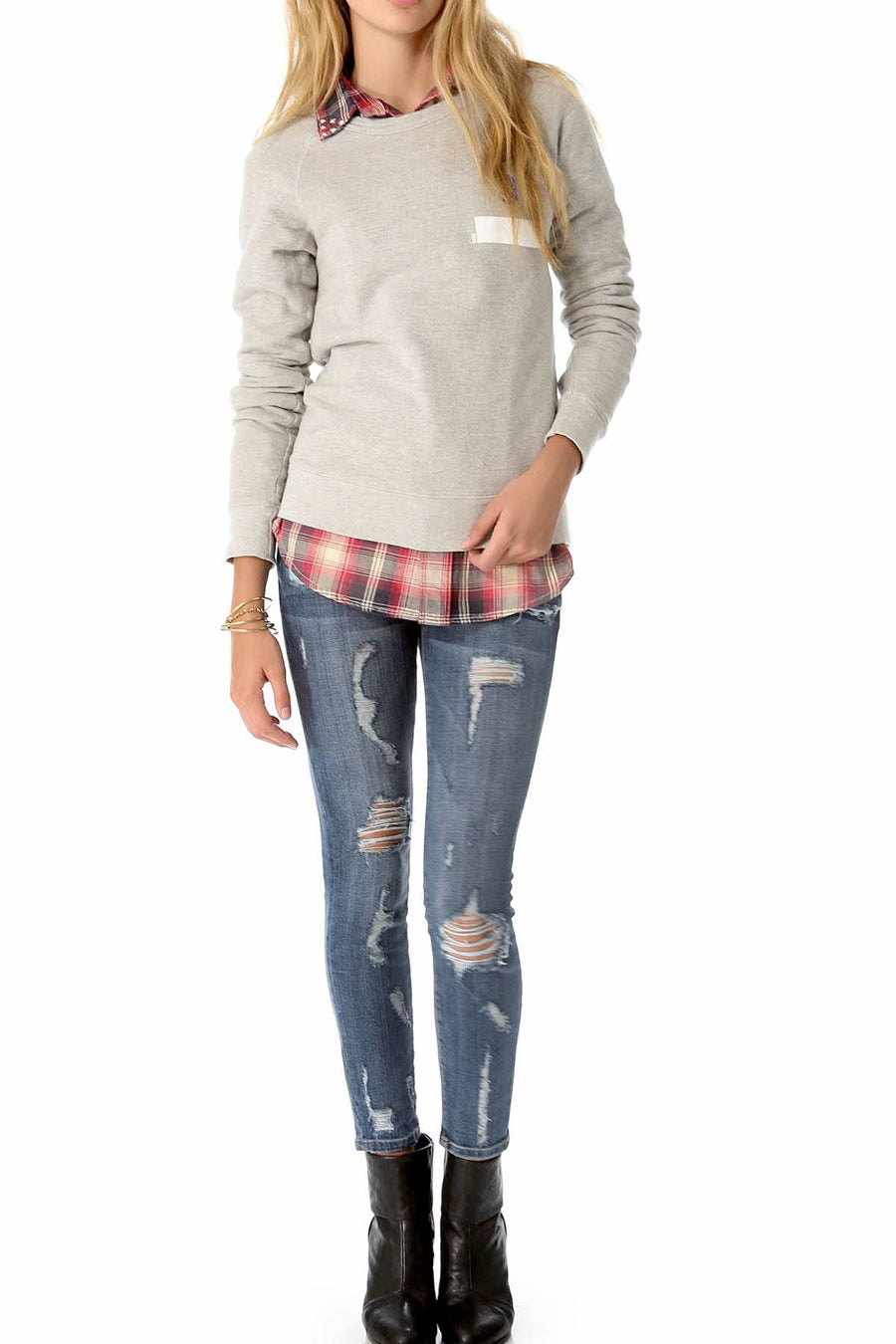 Rxmance Unisex Heather Grey Jersey Sweatshirt