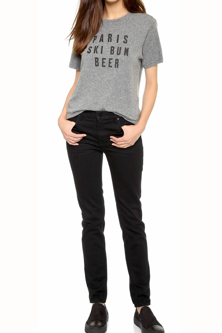Rxmance Unisex Heather Grey 'Ski Bum' Tee