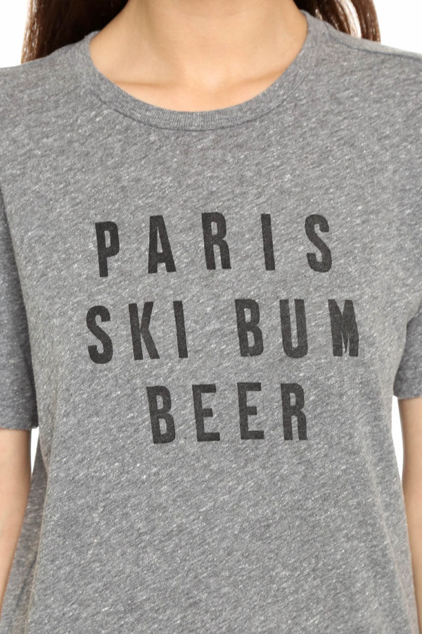 Rxmance Unisex Heather Grey 'Ski Bum' Tee