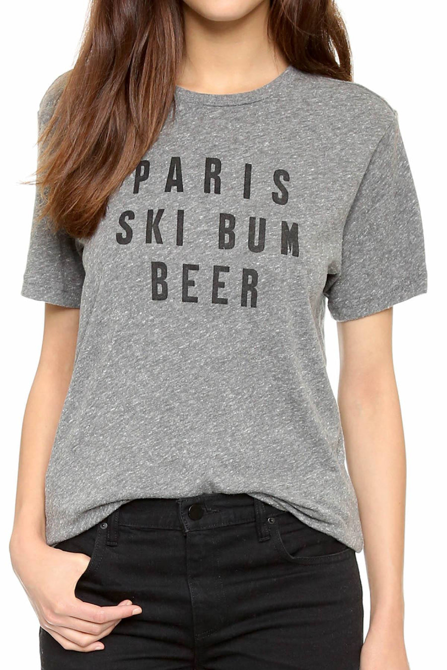 Rxmance Unisex Heather Grey 'Ski Bum' Tee