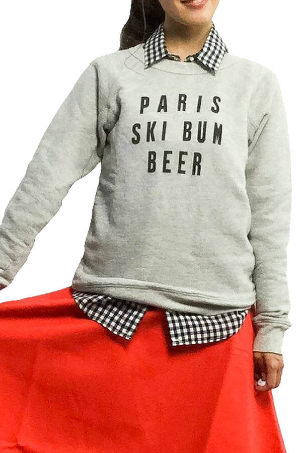 Rxmance Unisex Oatmeal Ski Bum Sweatshirt