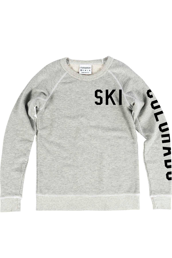 Rxmance Unisex Oatmeal Ski Sweatshirt