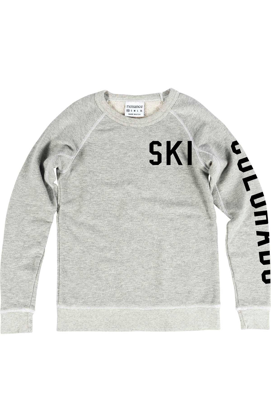 Rxmance Unisex Oatmeal Ski Sweatshirt