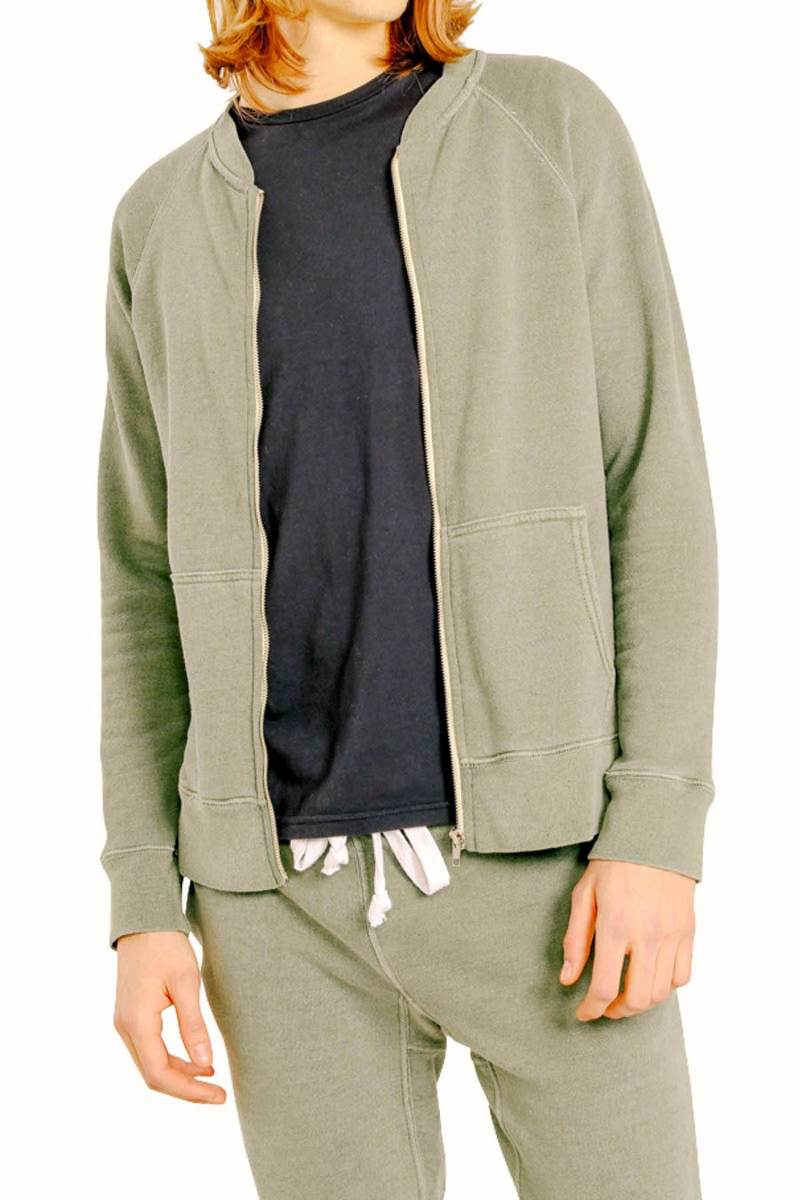 Rxmance Unisex Sport Green Zipper Jacket