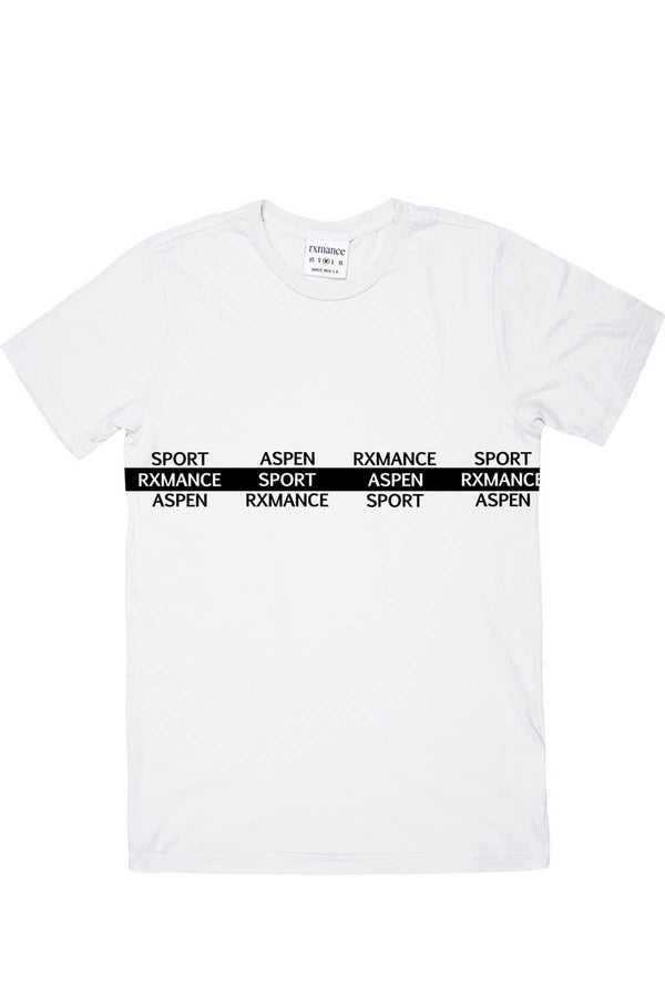 Rxmance Unisex White 'Aspen' Tee