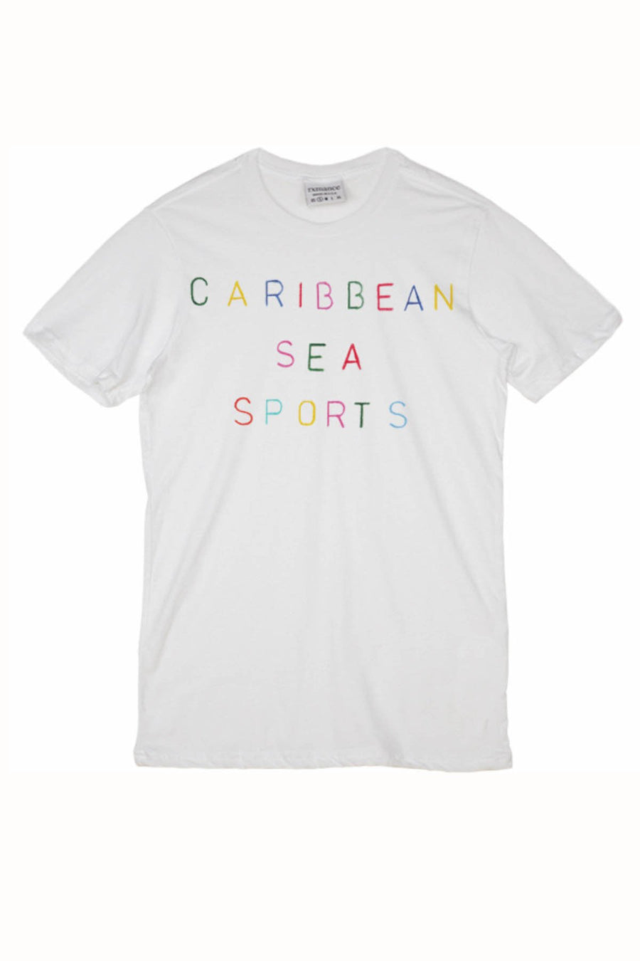 Rxmance Unisex White 'Caribe Sport' Tee