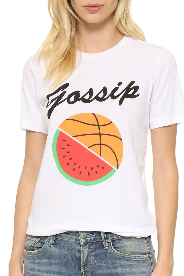 Rxmance Unisex White 'Gossip' Tee