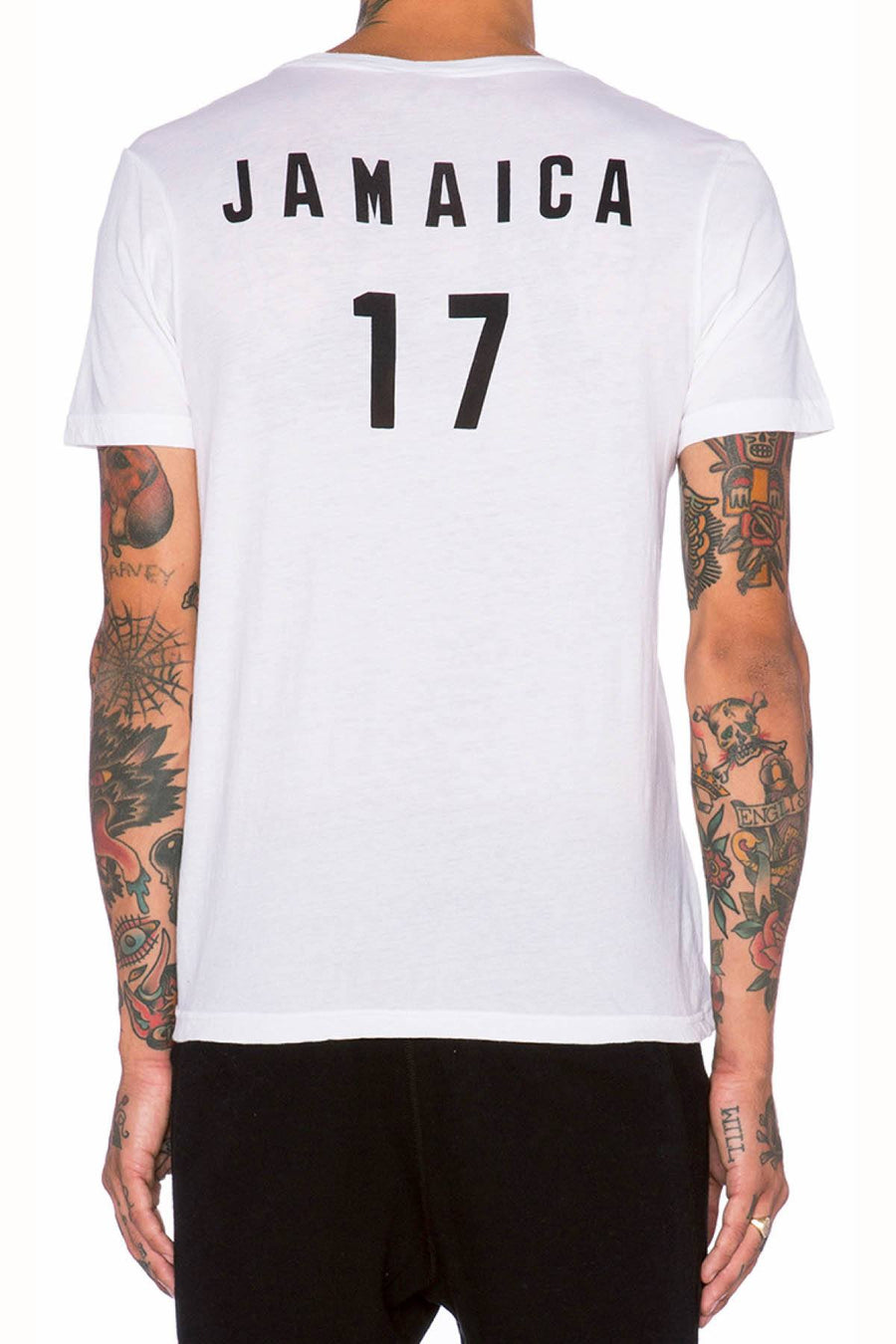 Rxmance Unisex White Jamaica Crew Tee