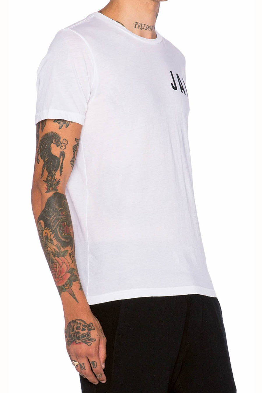 Rxmance Unisex White Jamaica Crew Tee