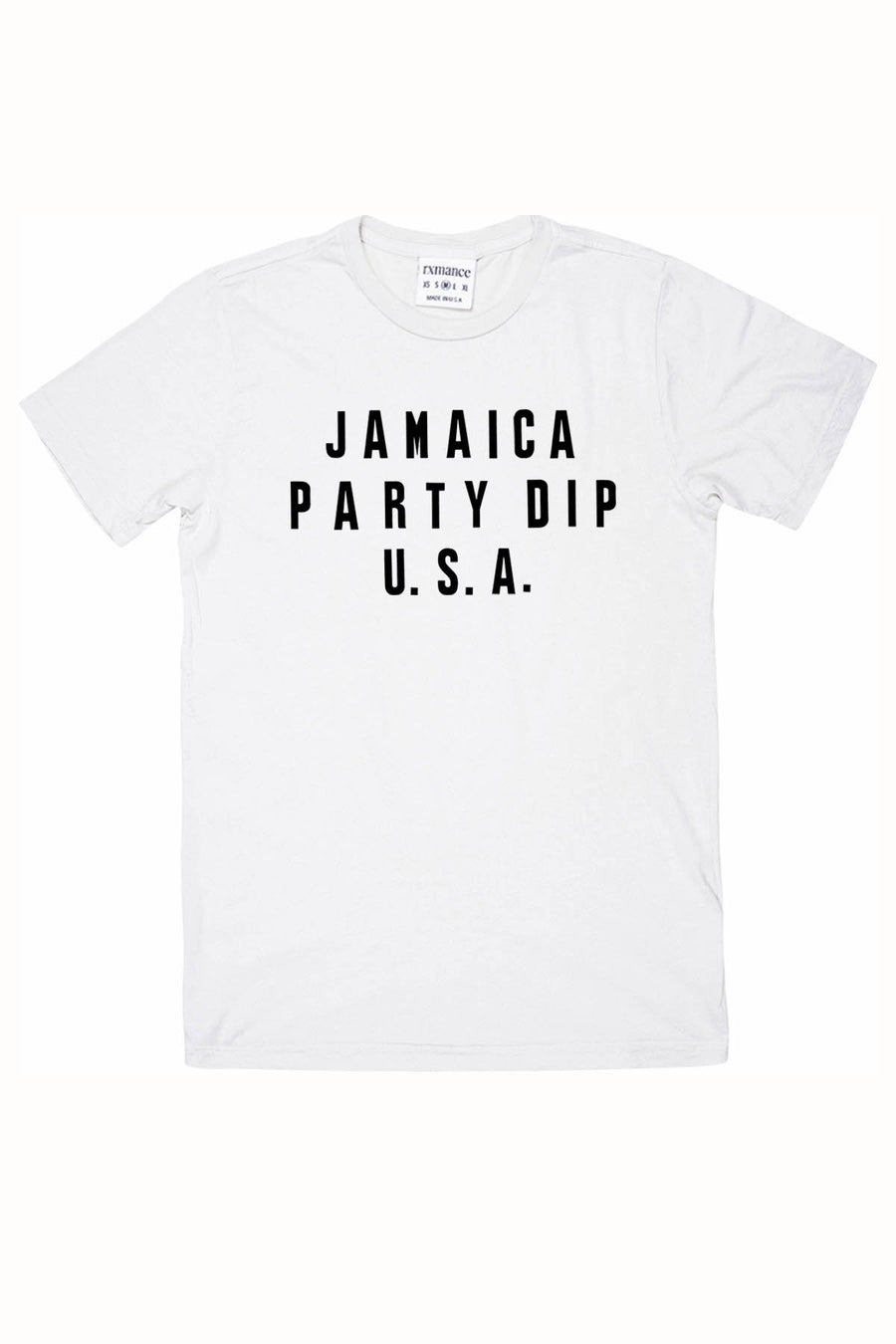Rxmance Unisex White 'Party Dip' Tee