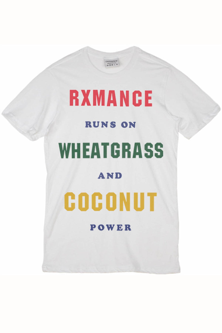 Rxmance Unisex White 'Runs On' Tee