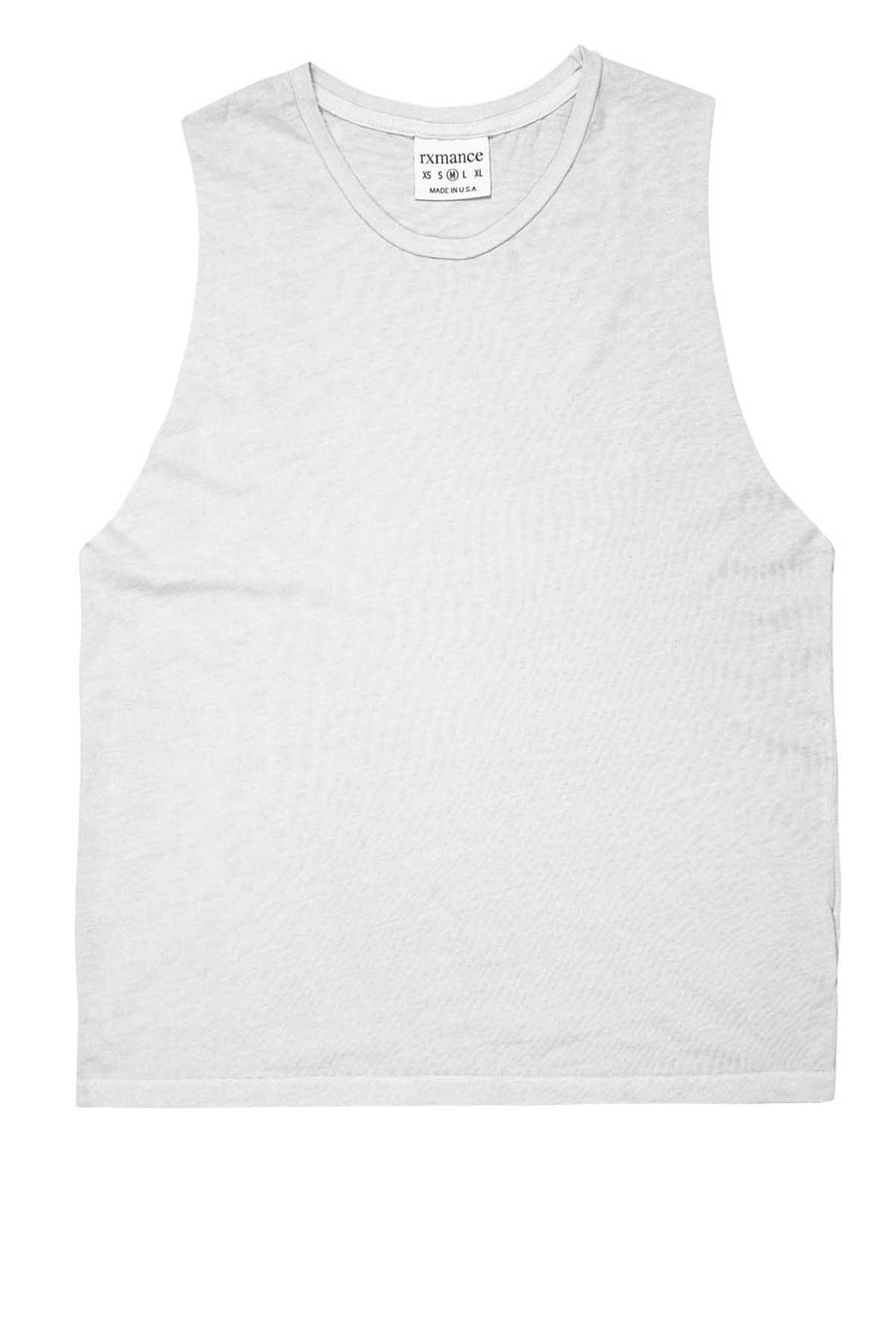 Rxmance Unisex White Sand Muscle T
