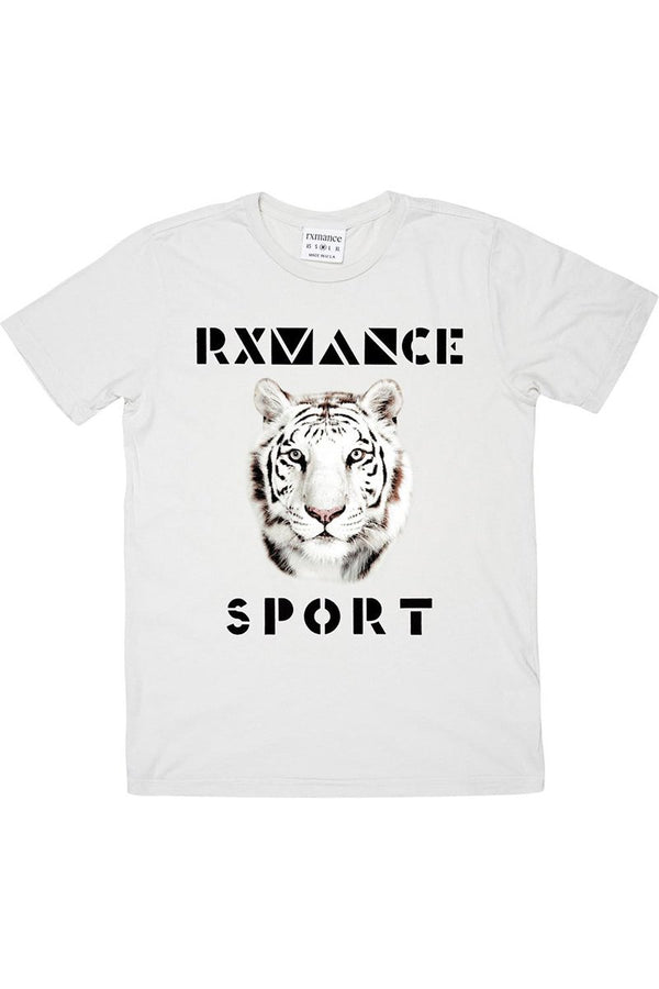 Rxmance Unisex White Sand 'Tiger' Tee