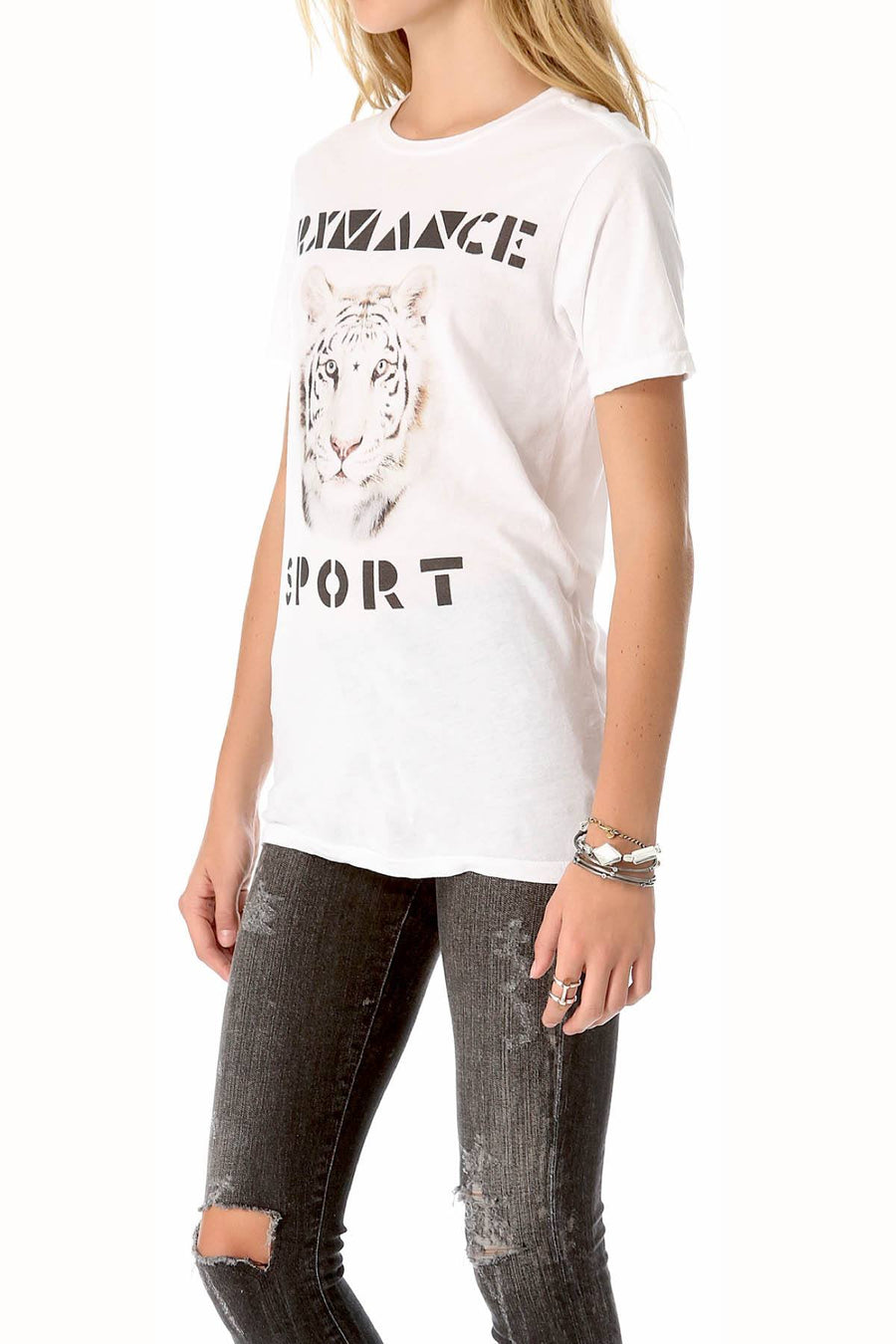 Rxmance Unisex White Sand 'Tiger' Tee