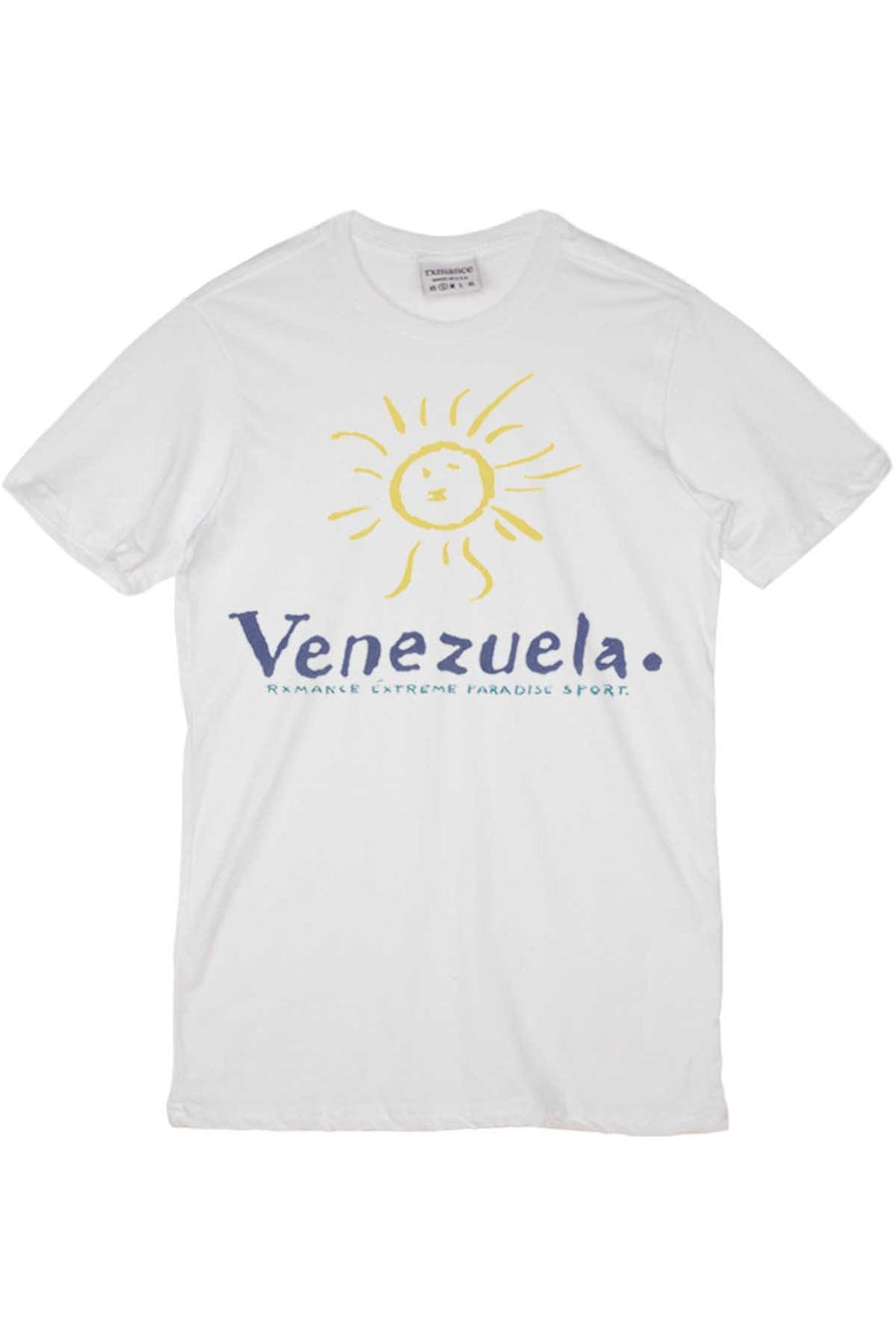 Rxmance Unisex White Venezuela Crew Tee