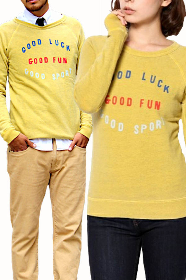Rxmance Unisex Yellow Good Sport Sweatshirt