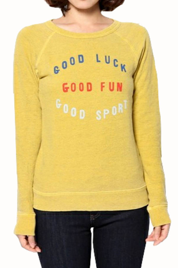 Rxmance Unisex Yellow Good Sport Sweatshirt