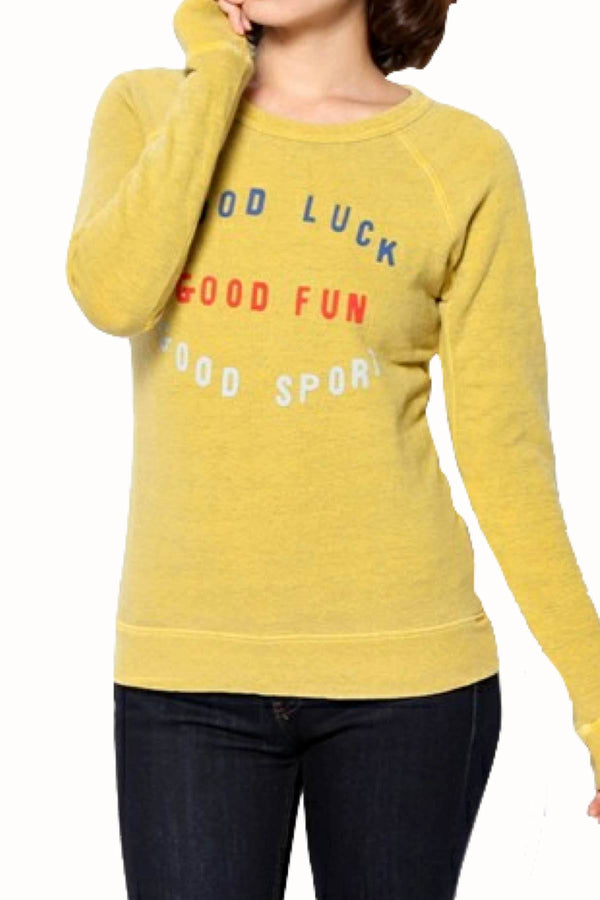 Rxmance Unisex Yellow Good Sport Sweatshirt