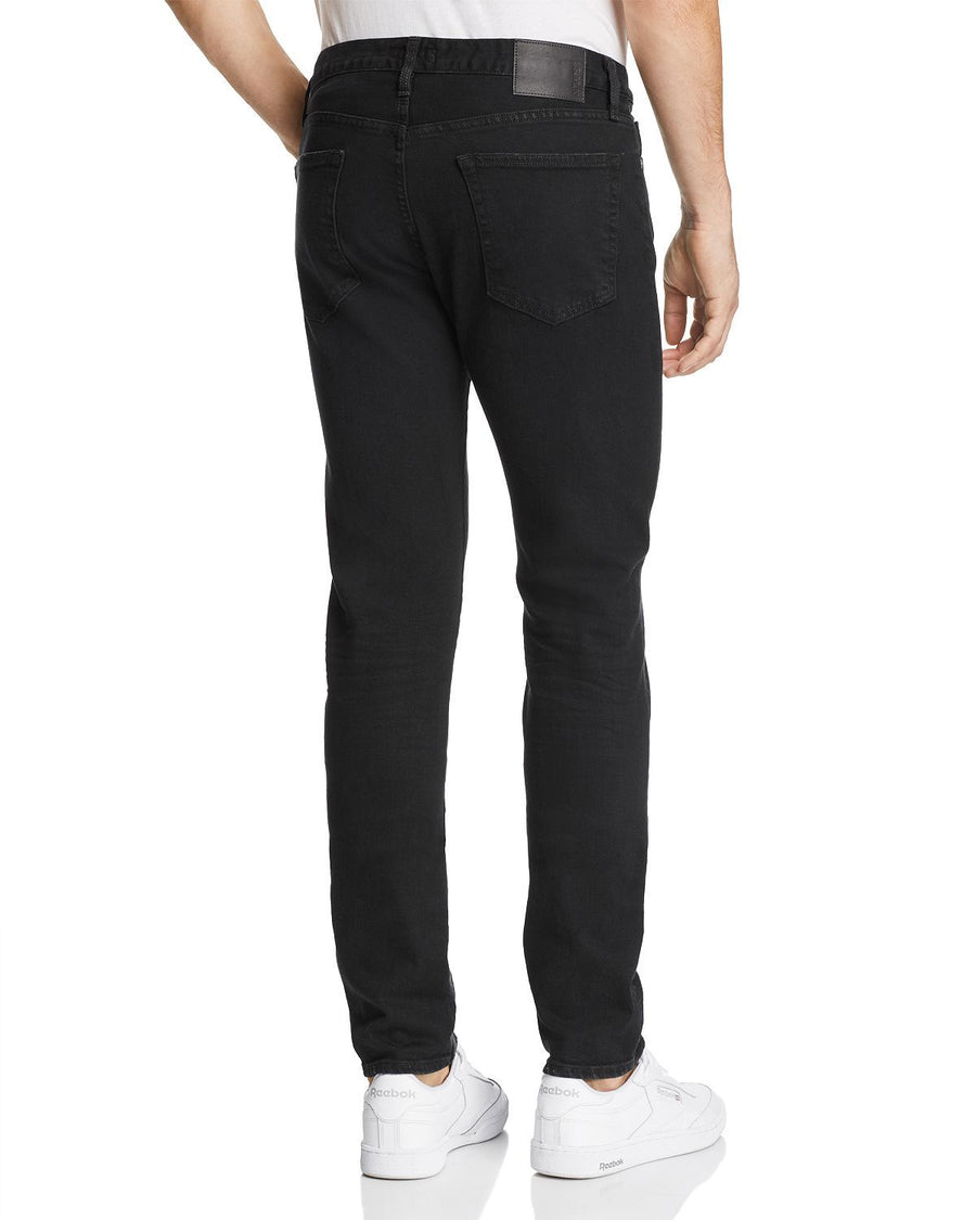 S.m.n Studio Finn Skinny Fit Jeans In Black Rock BLACK
