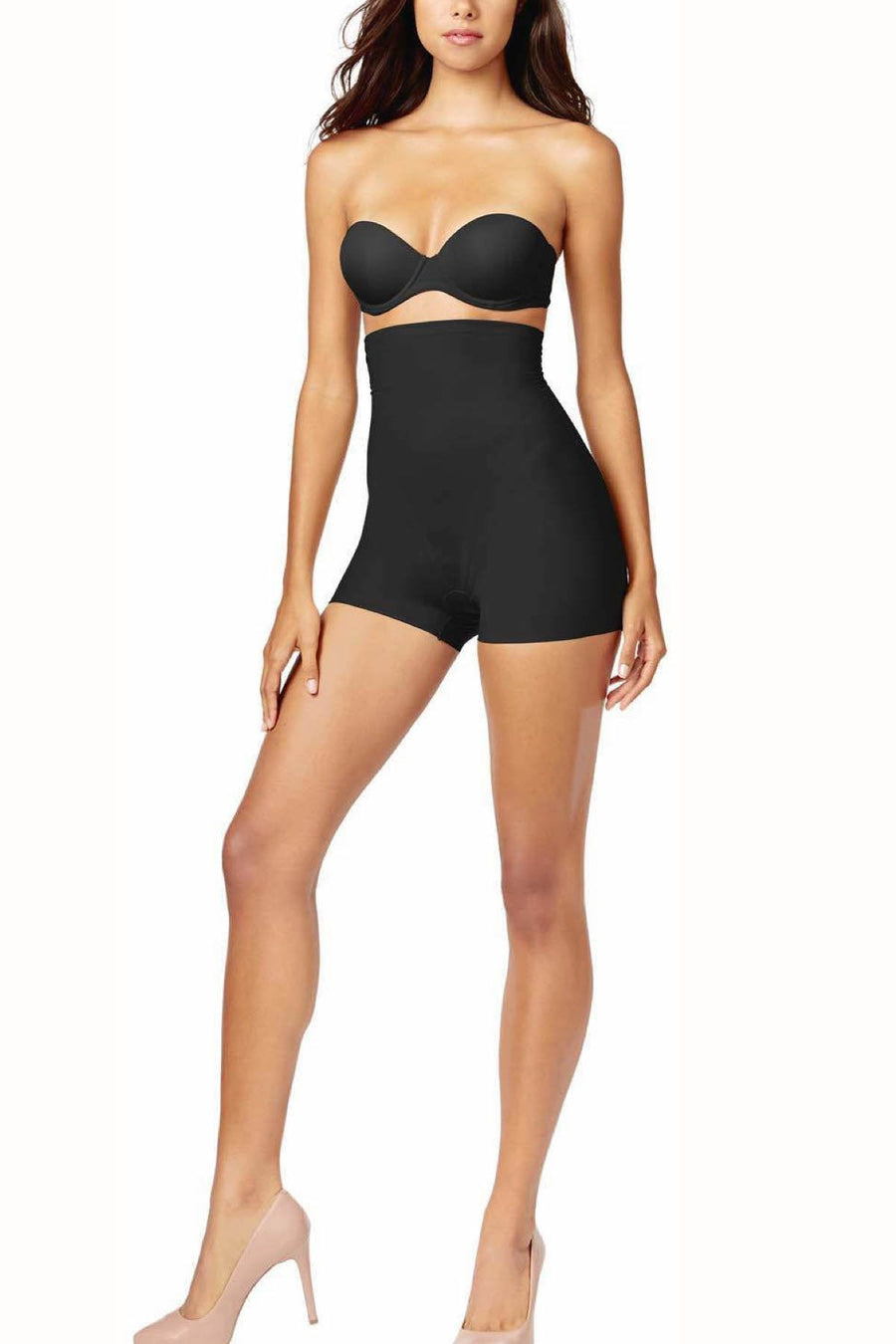 SPANX Star Power Black Control On Air High-Waisted Girl Short