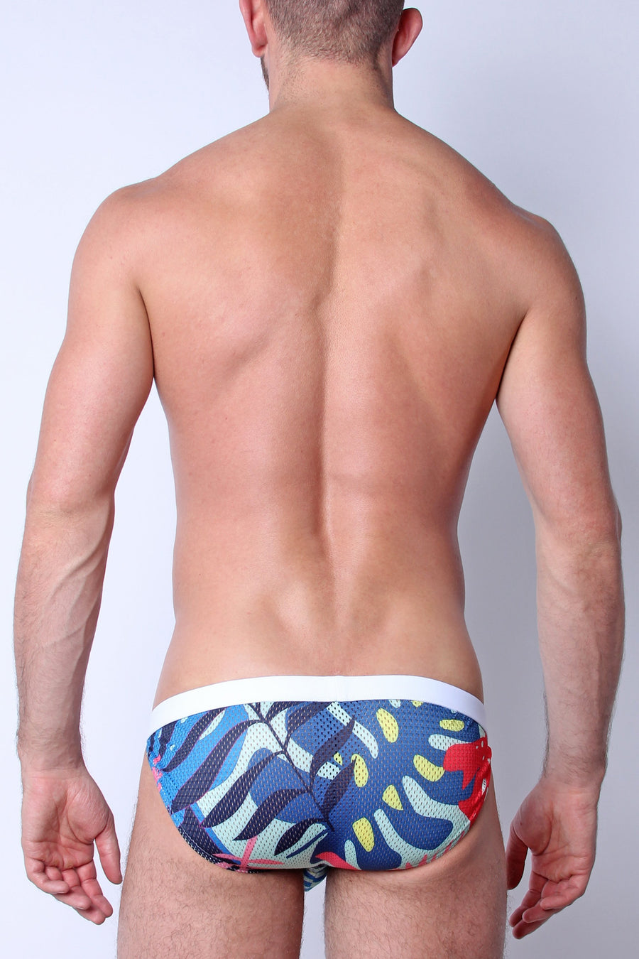 Safari Bikini Swim Brief Palm Pink