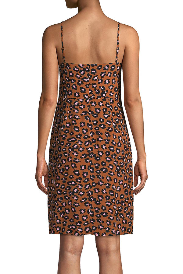 Sanctuary Leopard Print Slip Dress in New Earth