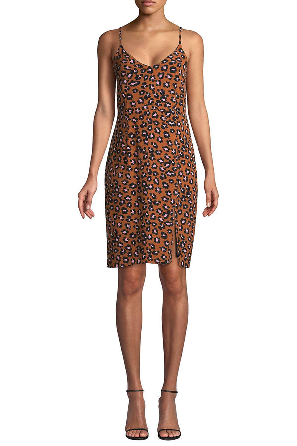 Sanctuary Leopard Print Slip Dress in New Earth